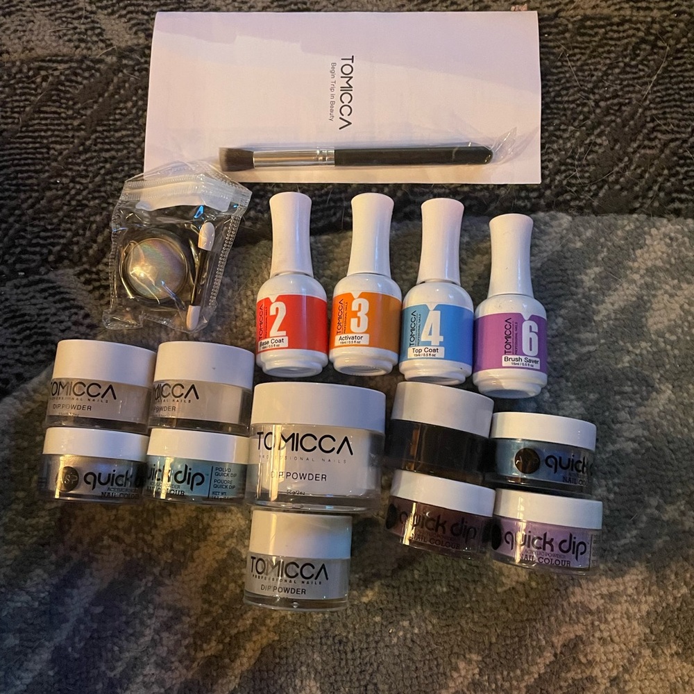 Nail dip collection kit